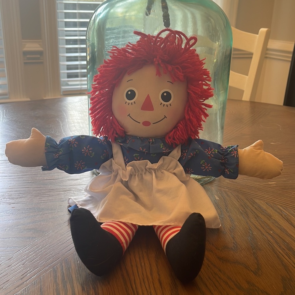 Vintage ©️2002, Hasbro Raggedy Ann Doll